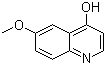 4-羟基-6-甲氧基喹啉分子结构 (CAS 23432-39-5)
