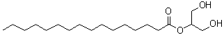 structure of CAS# 23470-00-0, beta-Monopalmitin;2-Monopalmitoyl-sn-glycerol; 2-Monopalmitoylglycerol; 2-Palmitoylglycerol; Glycerol-beta-palmitate; Palmitic acid beta-monoglycerid
