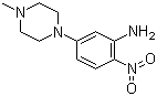 5-(4-甲基哌嗪)-2-硝基苯胺分子结构 (CAS 23491-48-7)