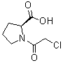 structure of CAS# 23500-10-9, 1-(2-Chloroacetyl)-L-proline;(S)-1-(2-Chloroacetyl)pyrrolidine-2-carboxylic acid; N-alpha-Chloroacetyl-L-proline