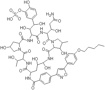 米卡芬净分子结构 (CAS 235114-32-6)