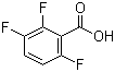 2,3,6-三氟苯甲酸分子结构 (CAS 2358-29-4)
