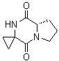 (8'aS)-Tetrahydrospiro[cyclopropane-1,3'(2'H)-pyrrolo[1,2-a]pyrazine]-1',4'-dione molecular structure (CAS 236123-07-2)