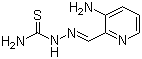 3-Aminopyridine-2-carboxaldehyde-thiosemicarbazone molecular structure (CAS 236392-56-6)