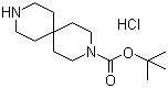 结构式 CAS# 236406-47-6, 3,9-二氮杂螺[5.5]十一烷-3-羧酸叔丁基酯盐酸盐