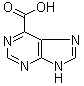 结构式 CAS# 2365-43-7, 嘌呤-6-羧酸