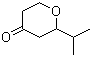 2-Isopropyltetrahydro-4H-pyran-4-one molecular structure (CAS 23659-45-2)