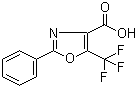 结构式 CAS# 236736-23-5, 2-苯基-5-三氟甲基恶唑-4-羧酸