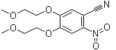 4,5-双(2-甲氧基乙氧基)-2-硝基苯甲腈分子结构 (CAS 236750-65-5)