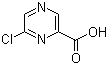6-氯吡嗪-2-羧酸分子结构 (CAS 23688-89-3)
