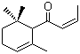 结构式 CAS# 23726-92-3, 顺式-1-(2,6,6-三甲基-2-环己烯-1-基)-2-丁烯-1-酮; 乙位二氢突厥酮