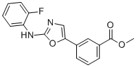 3-[2-[(2-fluorophenyl)amino]-5-oxazolyl]-Benzoic acid methyl ester molecular structure (CAS 2375281-56-2)