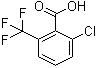 结构式 CAS# 2376-00-3, 2-氯-6-(三氟甲基)苯甲酸