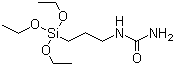 gamma-脲丙基三乙氧基硅烷分子结构 (CAS 23779-32-0)