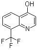 结构式 CAS# 23779-96-6, 8-(三氟甲基)-4-羟基喹啉