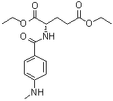 Diethyl N-[4-(methylamino)benzoyl]-L-glutamate molecular structure (CAS 2378-95-2)
