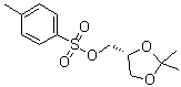 structure of CAS# 23788-74-1, ((R)-2,2-Dimethyl-1,3-dioxolan-4-yl)methyl p-toluenesulfonate;D-alpha,beta-Isopropylideneglycerol-gamma-tosylate; Toluene-4-sulfonic acid ((R)-2,2-dimethyl-[1,3]dioxolan-4-yl)methyl ester; p-Toluenesulfonic acid ((4R)-2,2-dimethyl-1,3-dioxolan-4-yl)methyl ester