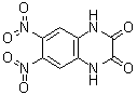 6,7-二硝基喹喔啉-2,3-(1H,4H)-二酮分子结构 (CAS 2379-57-9)