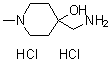 结构式 CAS# 23804-63-9, 4-(氨基甲基)-1-甲基-4-哌啶醇二盐酸盐
