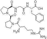 structure of CAS# 23815-89-6, 1-5-Bradykinin;39: PN: WO0112656 SEQID