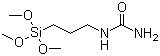3-脲丙基三甲氧基硅烷分子结构 (CAS 23843-64-3)