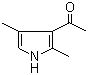 2,4-二甲基-3-乙酰基吡咯分子结构 (CAS 2386-25-6)