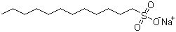 结构式 CAS# 2386-53-0, 十二烷基磺酸钠