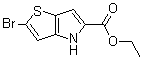 结构式 CAS# 238749-50-3, 2-溴-4H-噻吩并[3,2-b]吡咯-5-羧酸乙酯