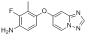 4-([1,2,4]三唑并[1,5-a]吡啶-7-基氧基)-2-氟-3-甲基苯胺分子结构 (CAS 2387518-94-5)
