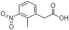 2-甲基-3-硝基苯乙酸分子结构 (CAS 23876-15-5)