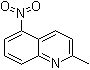 2-甲基-5-硝基喹啉分子结构 (CAS 23877-94-3)