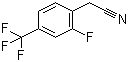 2-氟-4-三氟甲基苯乙腈分子结构 (CAS 239087-11-7)