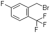 structure of CAS# 239135-48-9, 2-Trifluoromethyl-5-fluorobenzyl bromide;3-Fluoro-6-(trifluoromethyl)benzyl bromide; 5-Fluoro-2-trifluoromethylbenzyl bromide
