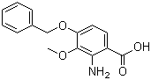 4-(苄氧基)-3-甲氧基邻氨基苯甲酸分子结构 (CAS 23938-73-0)