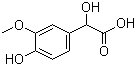 结构式 CAS# 2394-20-9, DL-4-羟基-3-甲氧基扁桃酸
