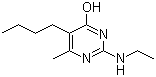 structure of CAS# 23947-60-6, Ethirimol;5-Butyl-2-ethylamino-6-methylpyrimidin-4-ol