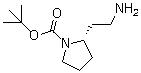结构式 CAS# 239483-09-1, (2S)-2-(2-氨基乙基)-1-吡咯烷甲酸叔丁酯