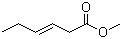 3-己烯酸甲酯分子结构 (CAS 2396-78-3)