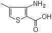 3-氨基-4-甲基噻吩-2-羧酸分子结构 (CAS 23968-18-5)
