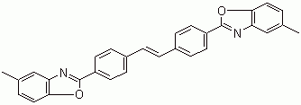 4,4-双(5-甲基-2-苯并噁唑基)二苯乙烯分子结构 (CAS 2397-00-4)
