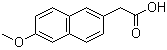 结构式 CAS# 23981-47-7, 6-甲氧基-2-萘乙酸