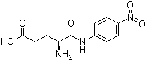 alpha-L-谷氨酰对硝基苯胺分子结构 (CAS 24032-35-7)
