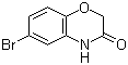 结构式 CAS# 24036-52-0, 6-溴-2H-1,4-苯并恶嗪-3(4H)-酮