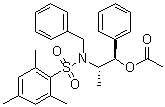 N-[(1S,2R)-2-(乙酰氧基)-1-甲基-2-苯基乙基]-2,4,6-三甲基-N-(苯基甲基)苯磺酰胺分子结构 (CAS 240423-74-9)