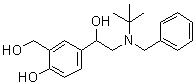 alpha1-[[(叔丁基)(苄基)氨基]甲基]-4-羟基-1,3-苯二甲醇分子结构 (CAS 24085-03-8)