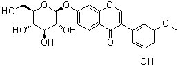 7-(beta-D-Glucopyranosyloxy)-3-(3-hydroxy-5-methoxyphenyl)-4H-1-benzopyran-4-one molecular structure (CAS 241129-90-8)