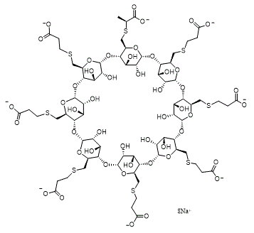 舒更葡糖杂质9八钠盐分子结构 (CAS 2412952-92-0)