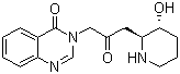 Febrifugine molecular structure (CAS 24159-07-7)