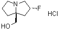(2R,7aS)-2-fluorotetrahydro-1H-Pyrrolizine-7a(5H)-methanol hydrochloride (1:1) molecular structure (CAS 2416218-32-9)