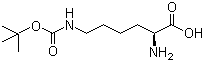 Ne-Boc-L-lysine molecular structure (CAS 2418-95-3)